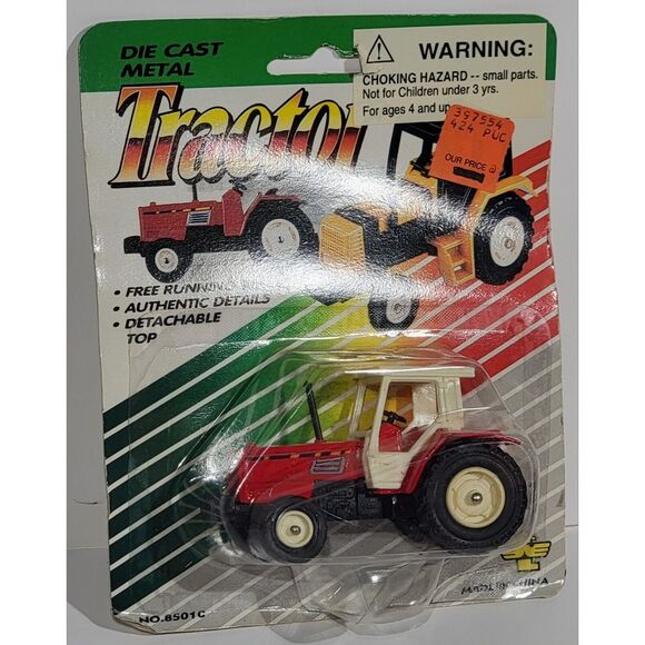 Die Cast Metal Tractor Red No. 8501C - Picture 12 of 16